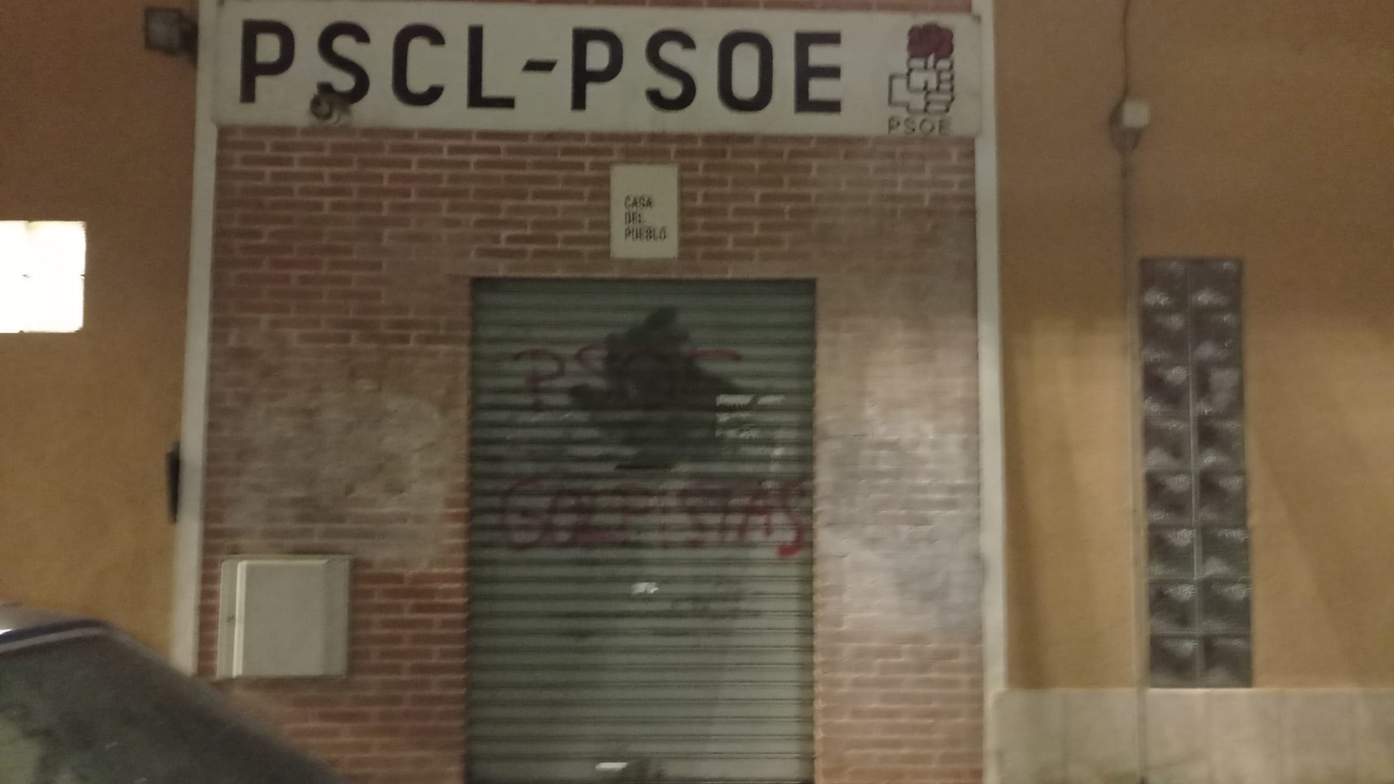 EL PSOE DE LAGUNA DE DUERO CONDENA LOS ATAQUES CON INSULTOS Y PINTADAS A SU SEDE
