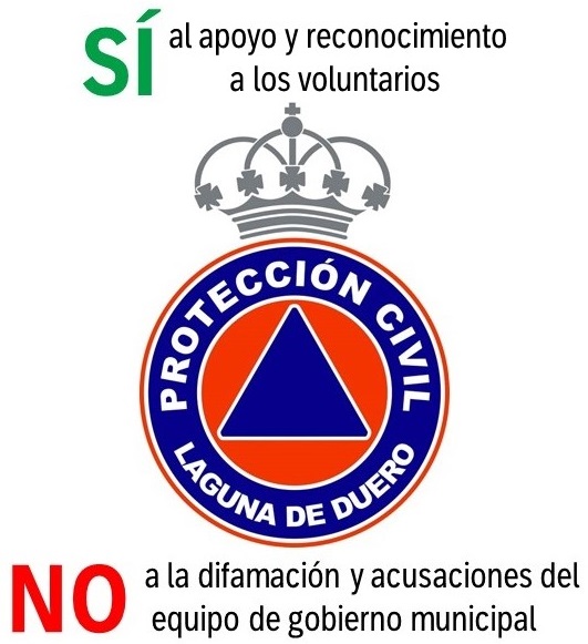 COMUNICADO EN RESPUESTA AL CESE DEL COORDINADOR DE PROTECCIÓN CIVIL POR PARTE DEL EQUIPO DE GOBIERNO DEL AYUNTAMIENTO DE LAGUNA DE DUERO