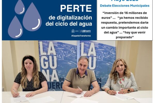 “LA FOTO QUE NO PUDO SER”   LAGUNA DE DUERO VUELVE A PERDER LA OPORTUNIDAD DE DISPONER DE FONDOS EUROPEOS PARA MEJORAR LA EFICIENCIA DEL CICLO URBANO DEL AGUA